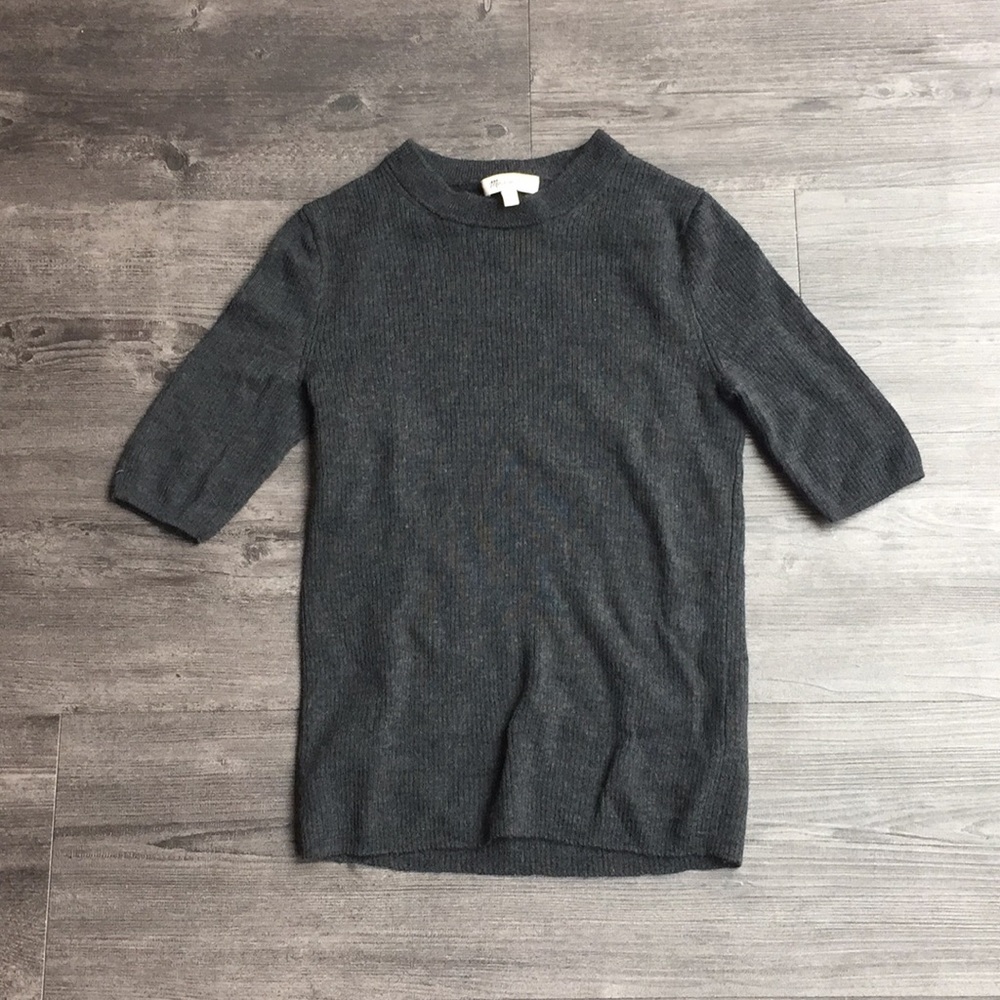 Madewell Short Sleeve Mock Neck Sweater